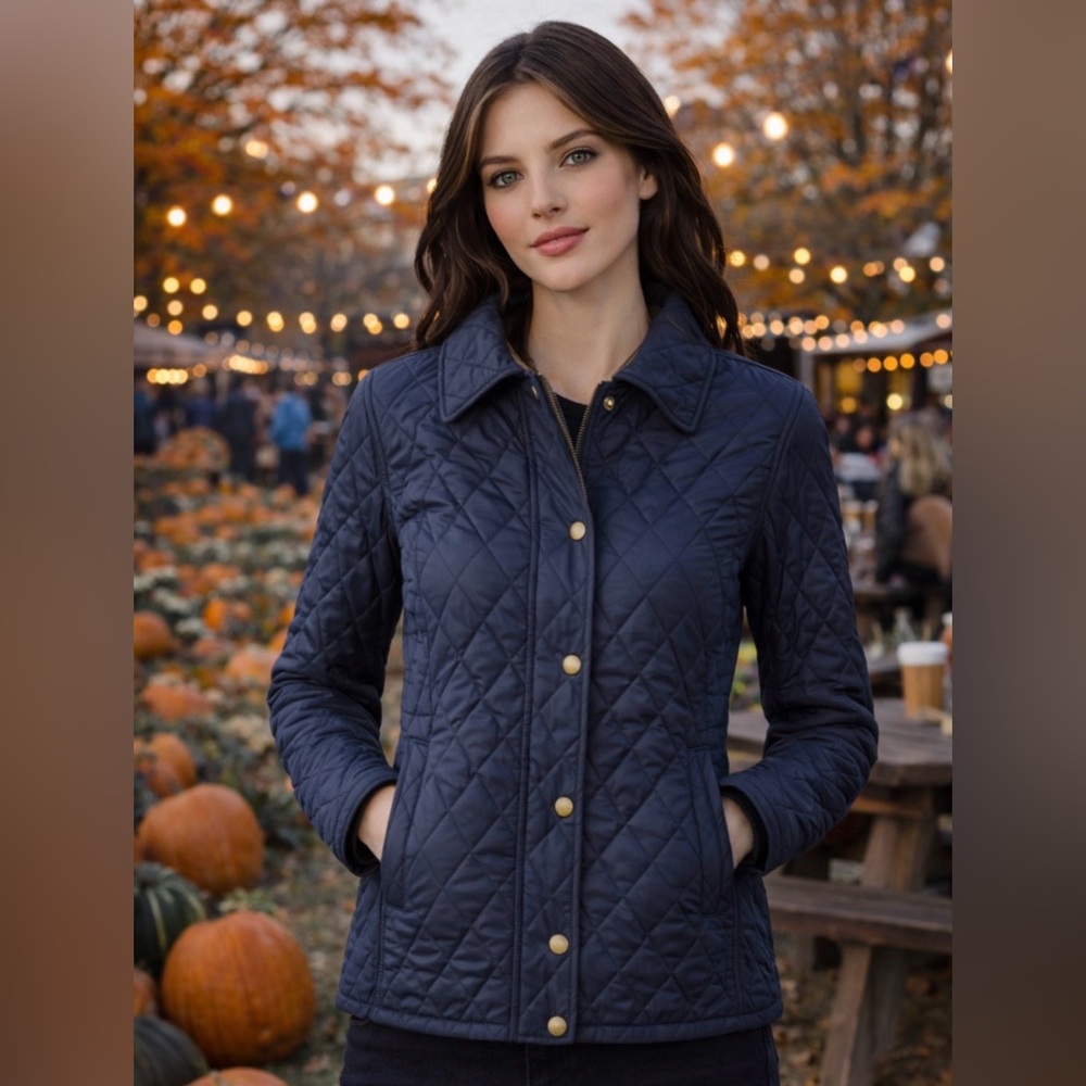 L.L. Bean Quilted Riding Jacket XS Petite